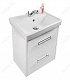 Водолей Мебель для ванной Мона 55 L с ящиками белая – фотография-8