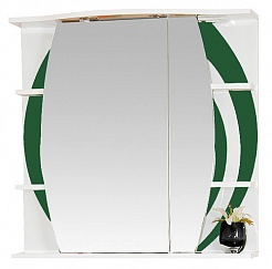 Misty Мебель для ванной Каролина 70 R зеленое стекло – фотография-5