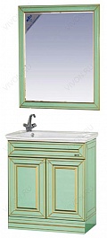 Misty Зеркало для ванной Vena 75 салатовая патина – фотография-2
