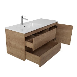 BelBagno Тумба с раковиной Kraft 120 L подвесная Rovere Nebrasca Nature – фотография-8