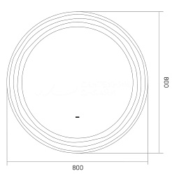 Equil Зеркало Mirage D80 графит софт – фотография-3