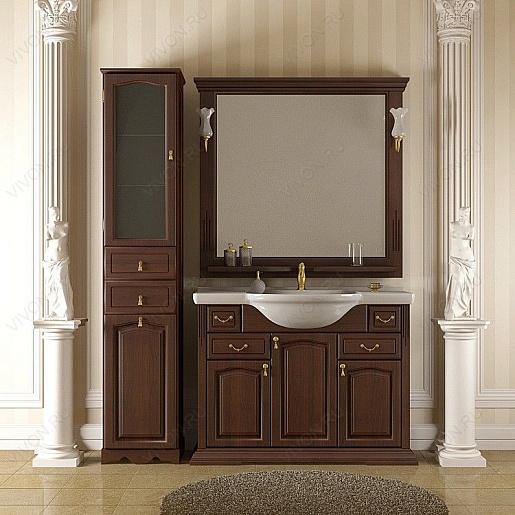 Opadiris Шкаф-пенал для ванной "Риспекто 40" L нагал с б/к – картинка-3