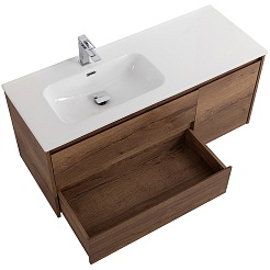 BelBagno Тумба с раковиной Kraft 120 L подвесная Rovere Tabacco – фотография-3