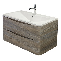 BelBagno Тумба с раковиной Acqua 100 подвесная Pino Scania – фотография-2