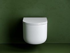 Ceramicanova Подвесной унитаз Ulma Торнадо CN4006T безободковый белый – фотография-3