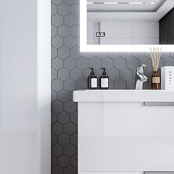 Бриклаер Тумба под раковину Хелена 80 белая – фотография-5