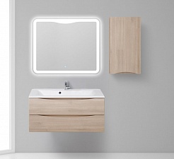 BelBagno Шкаф для ванной FLY-MARINO-750 L Rovere grigio – фотография-3