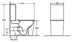 Azario Унитаз-компакт Maro AZ-2125 безободковый с бачком с сиденьем микролифт белый – фотография-15