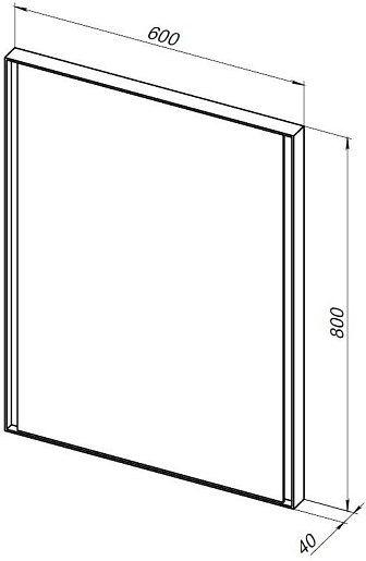 Allen Brau Зеркало Infinity 60/80 1.21018.BL черный – картинка-5
