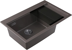 Florentina Мойка кухонная Россана 780 L серый шелк – фотография-2