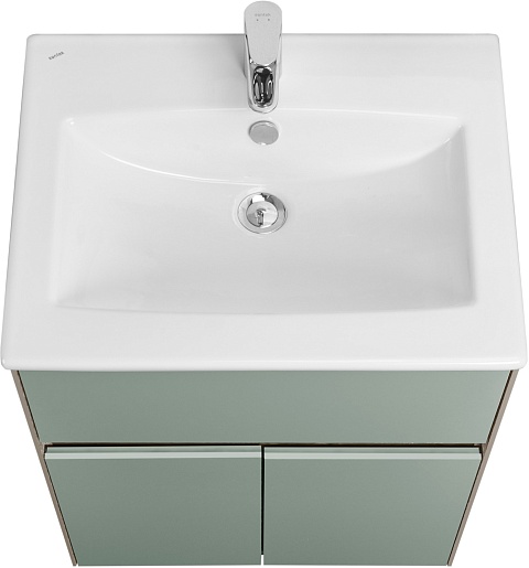 Акватон Тумба под раковину Форест 60 дуб рошелье/сумеречный голубой – фотография-2