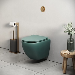 Grossman Унитаз подвесной Color GR-4455OLMS зеленый матовый – фотография-7