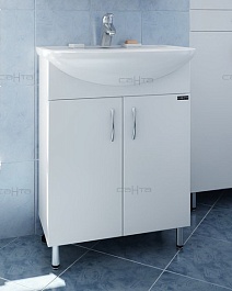 СанТа Мебель для ванной Сити Прима 60 L свет – фотография-3