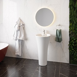 Ceruttispa Раковина напольная Adelina 45.5 CT7274 белая – фотография-4