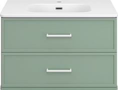 Brevita Тумба под раковину Verde 80 подвесная зеленая