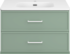 Brevita Тумба под раковину Verde 80 подвесная зеленая – фотография-1