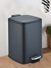 WeltWasser Ведро для мусора WW Berg BL 20L черное матовое – фотография-2