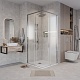 Grossman  Душевой уголок Galaxy 90x90x195 профиль хром стекло шиншилла – фотография-15