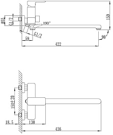 Iddis Смеситель Brick BRISBL2i10 – фотография-2