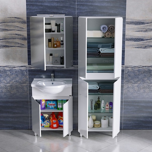 СанТа Тумба с раковиной Сатурн 60 напольная – картинка-3