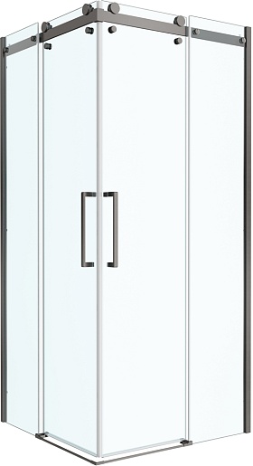 BelBagno Душевой уголок Marino MARINO-2-A-2-90-C-GM 90x90 профиль оружейная сталь стекло прозрачное – фото-1