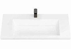 Jorno Тумба с раковиной Puro 100 белая подвесная – фотография-11