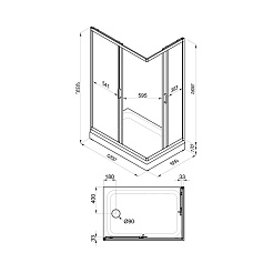 Triton Душевой уголок Фьюжн 120/80 Щ0000064851 – фотография-4