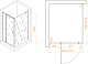 RGW Душевой уголок Passage PA-078B (PA-008B + Z-050-2B) 90x110 профиль черный стекло прозрачное – картинка-6