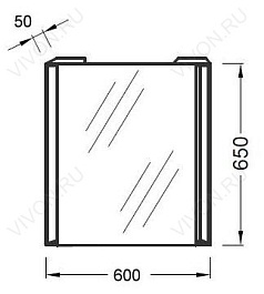 Jacob Delafon Зеркало Reve 60 – фотография-2
