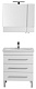 Aquanet Тумба с раковиной Сиена 70 напольная, ящики, белая – картинка-14