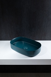 Allen Brau Мебельная накладная раковина Fantasy 55 4.11022.PT петроль – фотография-3