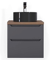 Jorno Тумба под раковину Wood 80 серая