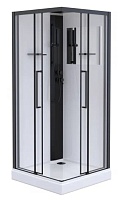 Esbano Душевая кабина ESM-100CKR 100x100 профиль чёрный