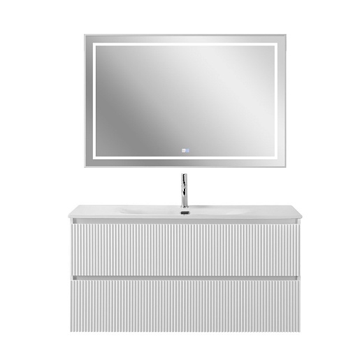 BelBagno Тумба под раковину Uno 120 с 2 ящиками подвесная Bianco Opaco – картинка-9