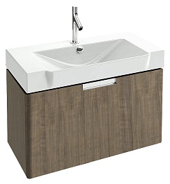 Jacob Delafon Тумба с раковиной "Reve 80" дымчатая, 1 ящик – фотография-1