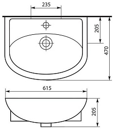 СанТа Мебель для ванной Сити Прима 60 R свет – фотография-9