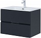 Aquanet Мебель для ванной Алвита New 70 2 ящика подвесная антрацит матовая – фотография-19