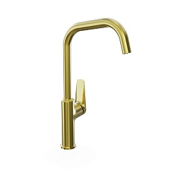 Tokito Смеситель для кухни KIN брашированное золото TOK-KIN-1013 – фотография-9