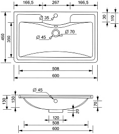 Vivon Тумба с раковиной Atwood 60 напольная дерево – фотография-17