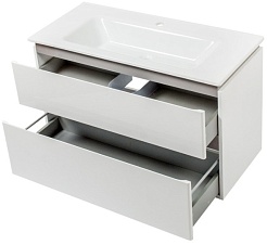 Ceruttispa Тумба с раковиной Романья grey 100 подвесная – фотография-2