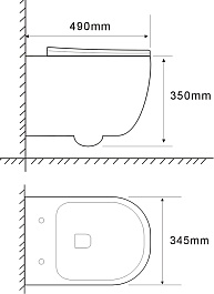 Azario Унитаз подвесной Lander AZ-2802E безободковый белый – фотография-16