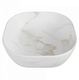 Teymi Раковина накладная в ванную Solli 41 artceramic мрамор белый матовый T50382