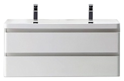 BelBagno Мебель для ванной ENERGIA-N 1200 Bianco Lucido, с двумя чашами, зеркало-шкаф – фотография-4