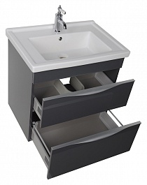 Aquanet Мебель для ванной "Эвора 70" серый антрацит – фотография-9