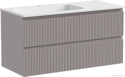 Sancos Тумба с раковиной Snob R 100 doha soft раковина Grace 101 L CN7014 – фотография-1