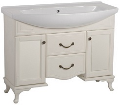 Bas Тумба под раковину Берта 105, слоновая кость, глухие дверцы – фотография-1