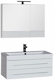 Aquanet Мебель для ванной Нота 90 камерино белая (230297) – фотография-1