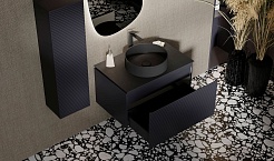 Jorno Тумба с раковиной Stone 80 антрацит – фотография-6