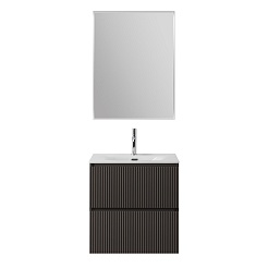 BelBagno Тумба с раковиной Uno mini 60 подвесная Темно-Серый матовый с раковиной BB-8099-3-60 – фотография-10