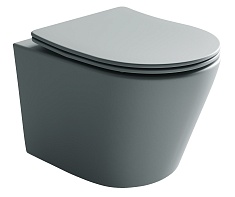 Ceramicanova Подвесной унитаз Balearica Rimless CN6000MH антрацит матовый